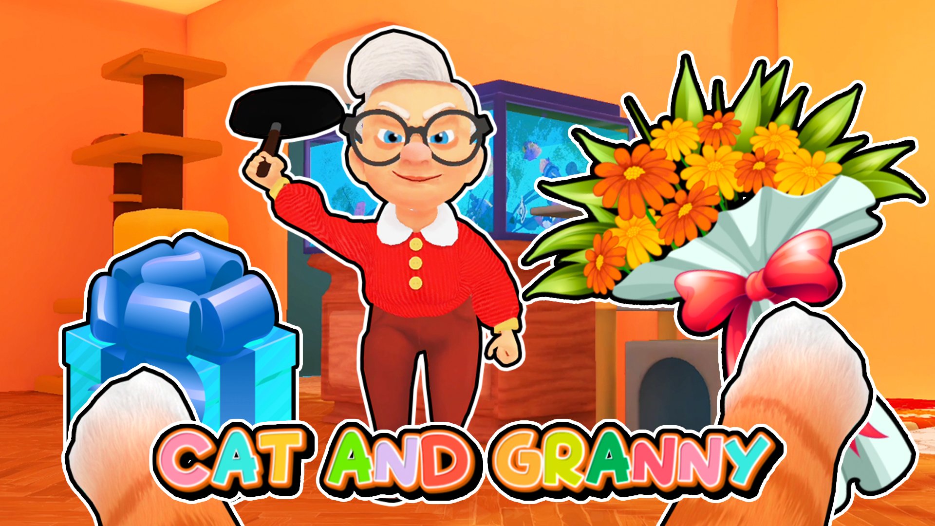 Cat and Granny - Free Online Game