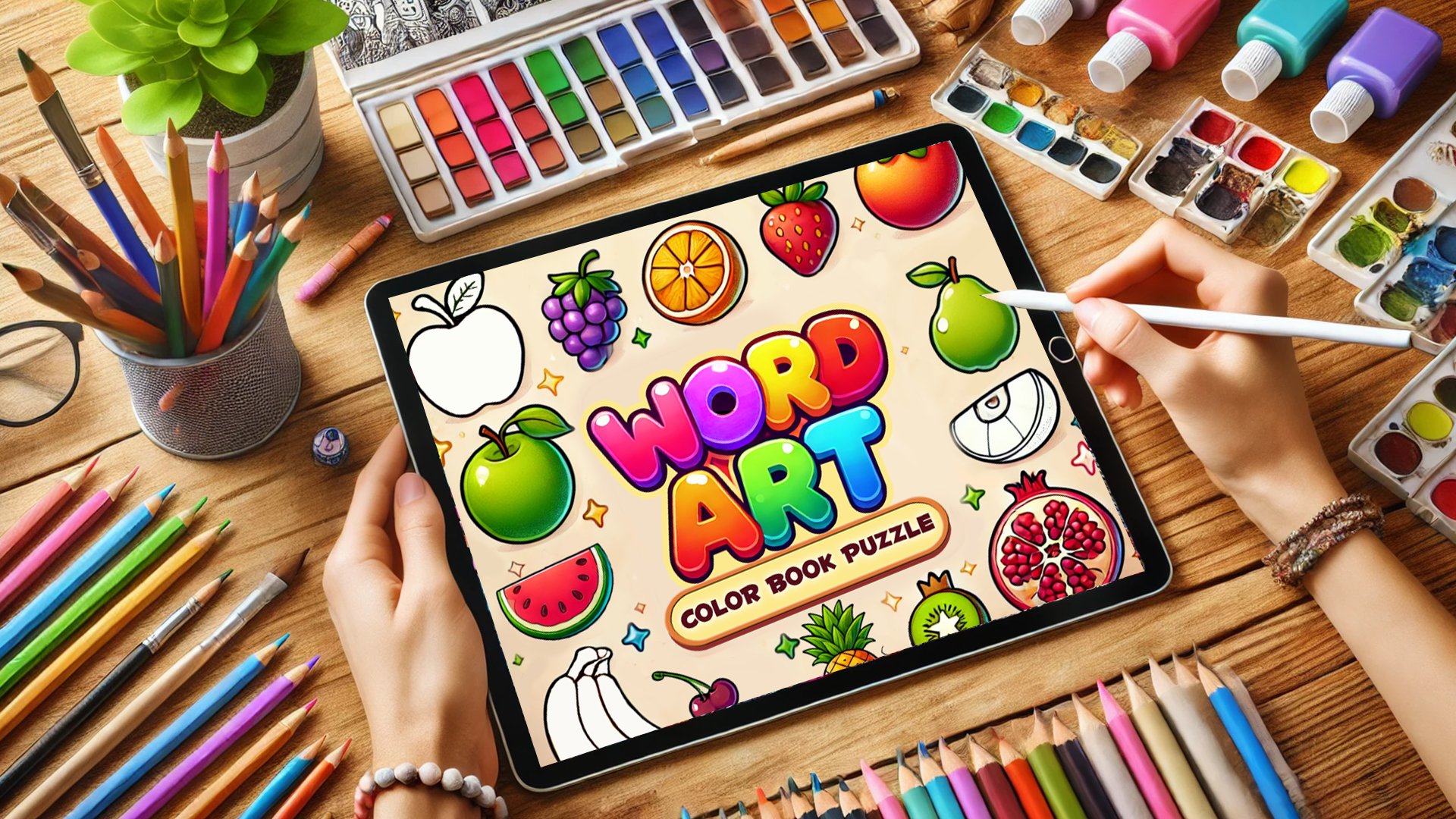 Word Art - Color Book Puzzle - Free Online Game